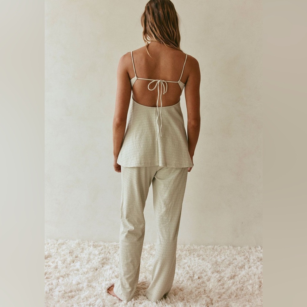 SABO Alondra Jumpsuit Luxurious cream Heather lounge Set M - Picture 14 of 14